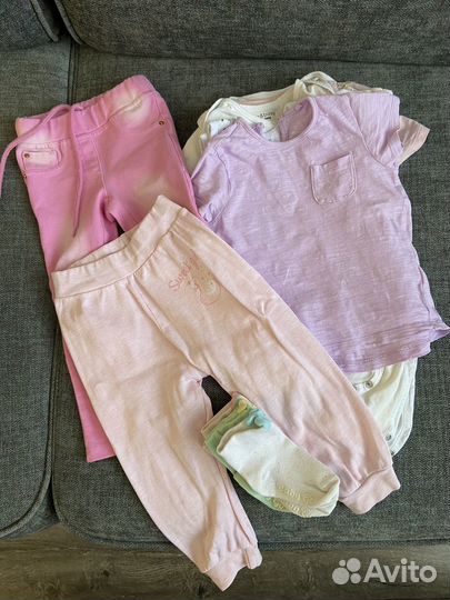 Пакет вещей на девочку 80 86 размер