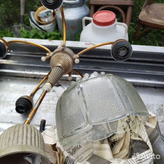 Раритетная люстра пяти рожковая