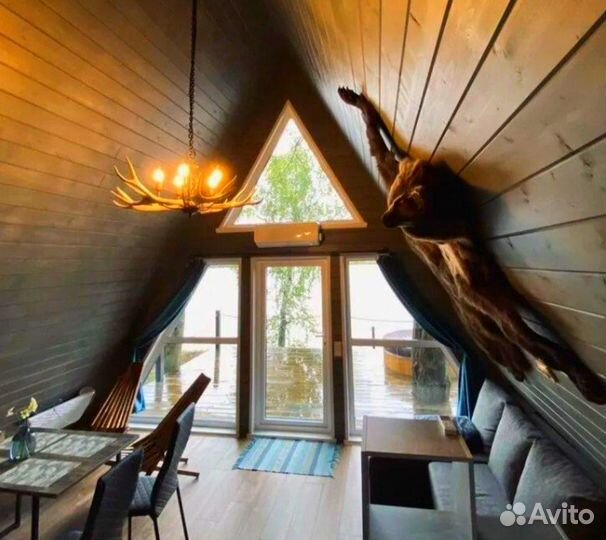 Каркасный дом A-frame