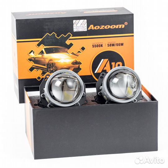 Светодиодные линзы Aozoom A10 3.0 Unicorn Bi-Led