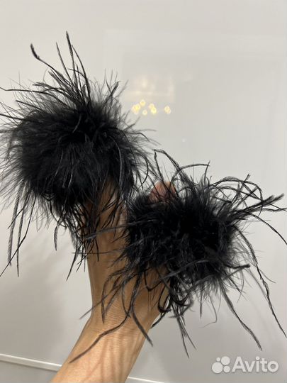 Манжеты браслеты из перьев пушистые