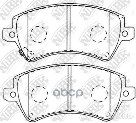 Колодки тормозные toyota corolla 02- 1.4 перед
