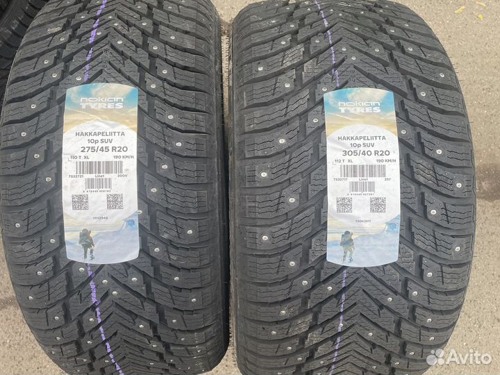 Nokian Tyres Hakkapeliitta 10p SUV 305/40 R20 и 275/45 R20 112T