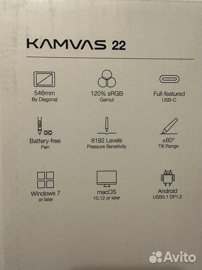 Графический планшет huion kamvas 22