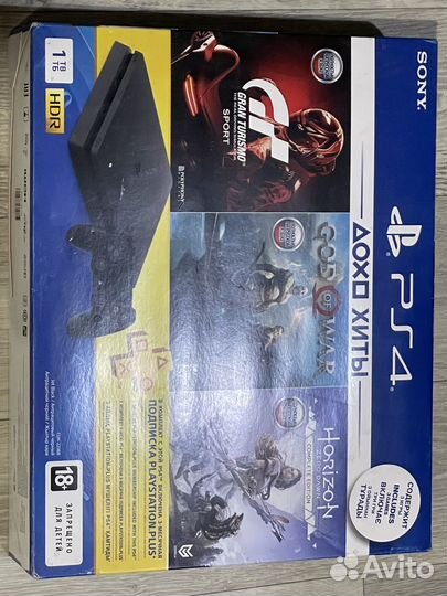 Игровая приставка ps4 slim 1tb + шлем vr ps4