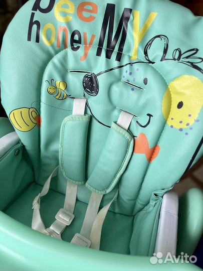 Стульчик для кормления Babyton Happy Animals Green