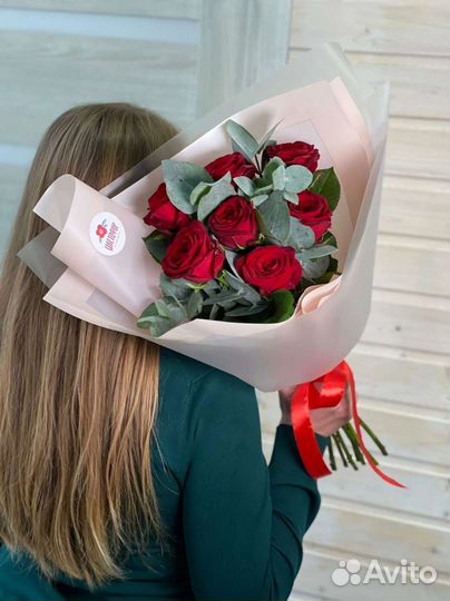 Цветы розы букет