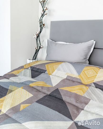 Покрывало пабло охра новое плед на кровать