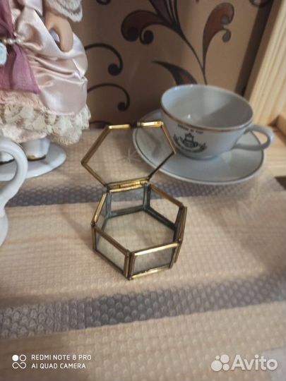 Шкатулка стекло винтаж