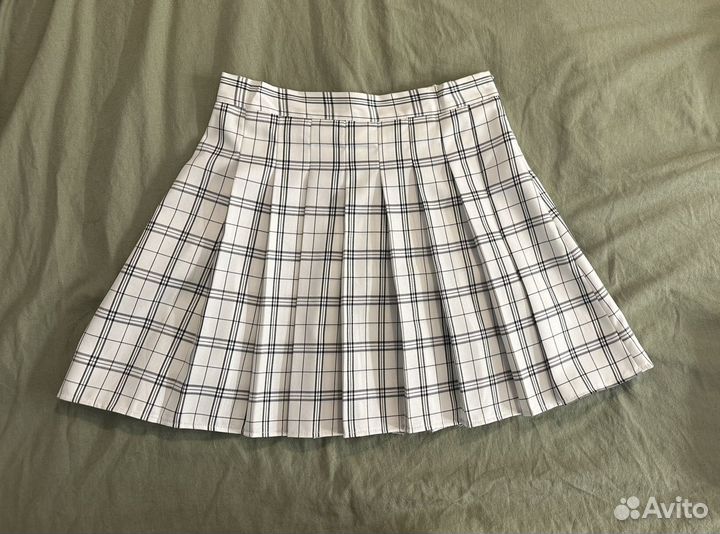Юбка плиссе в клетку