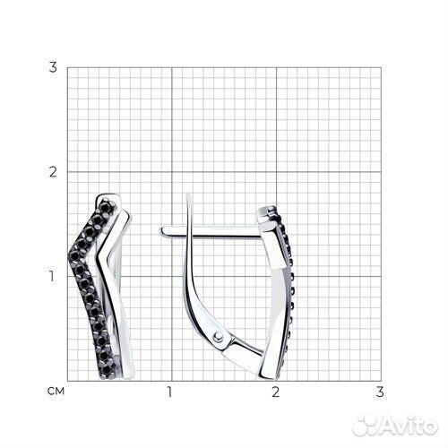 Серьги Diamant из серебра, 94-120-01595-1