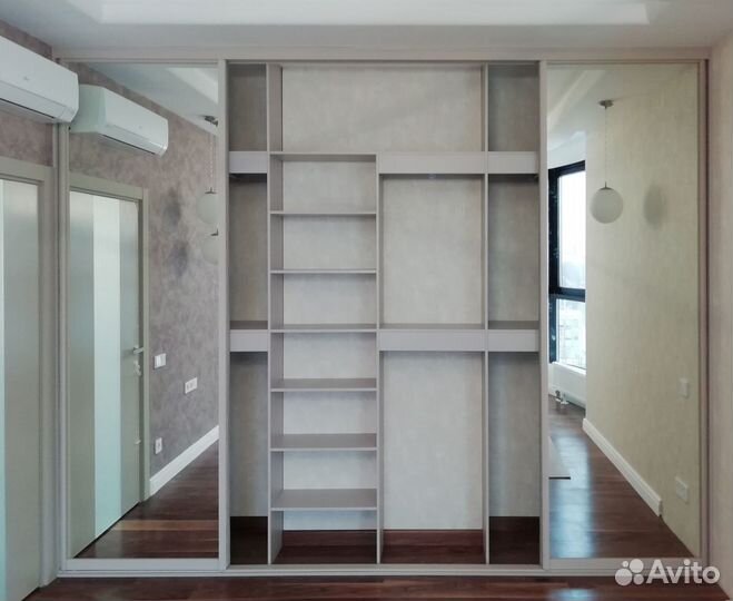 Шкаф купе с антресолью