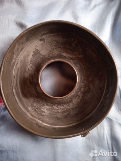 Антикварная медная форма для кекса - редкая