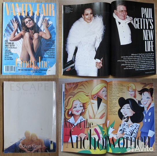 Журналы New Yorker, Economist, Vanity Fair