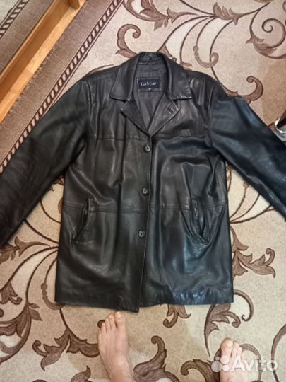 Кожаная куртка мужская 52раз