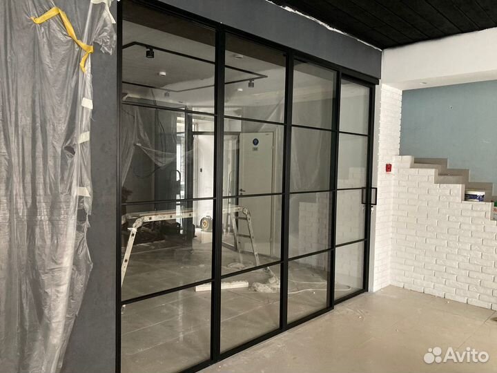 Перегородка стеклянная