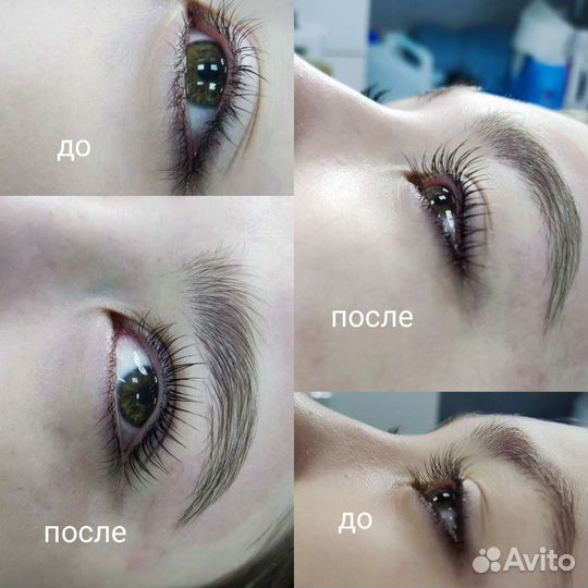 Ламинирование ресниц и наращивание ресниц