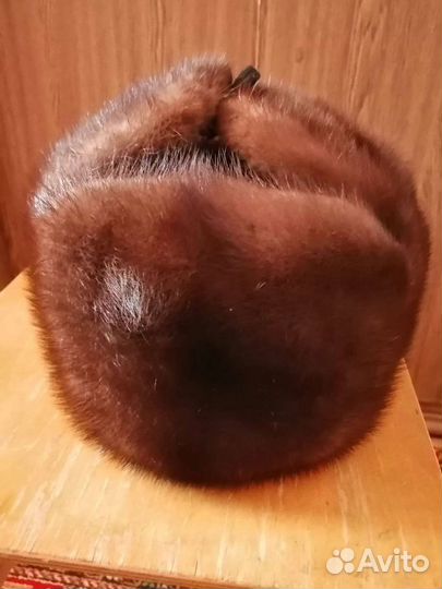 Норковая шапка мужская новая