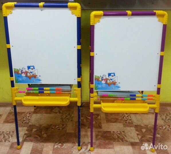 Мольберт детский Ника для творчества 2х стор.Новый