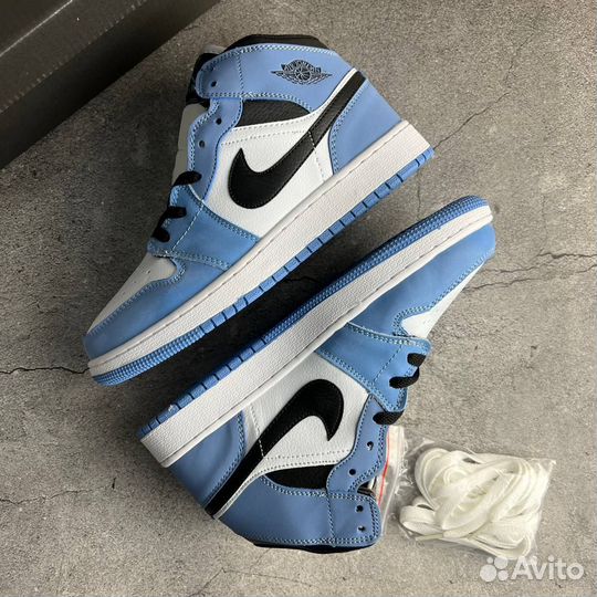 Кроссовки Air Jordan 1 University Blue (36-45)