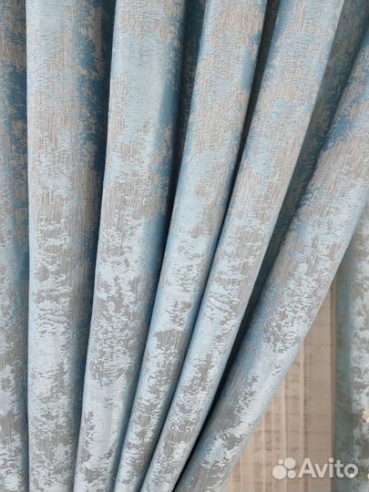 Шторы новые. Мрамор