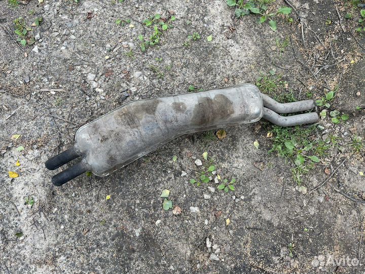 Задняя банка глушителя bmw e34