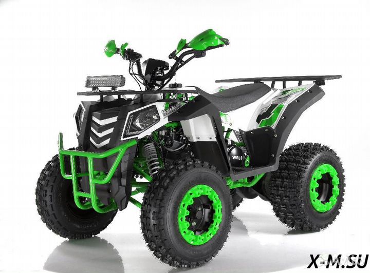 Квадроцикл wels EVO X2 200cc зелено-белый