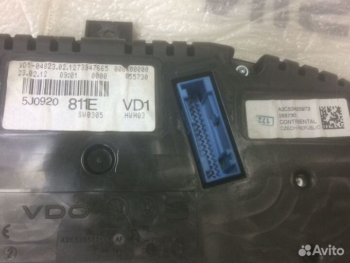 Приборная панель Skoda Fabia 2007-15 1.4 16V cggb