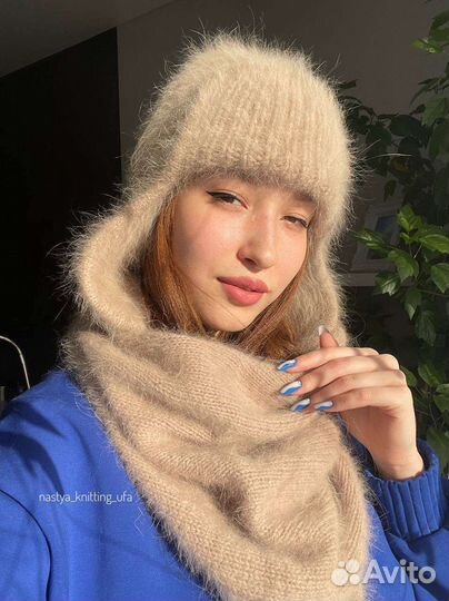 Косынка бактус женский комплект ангора