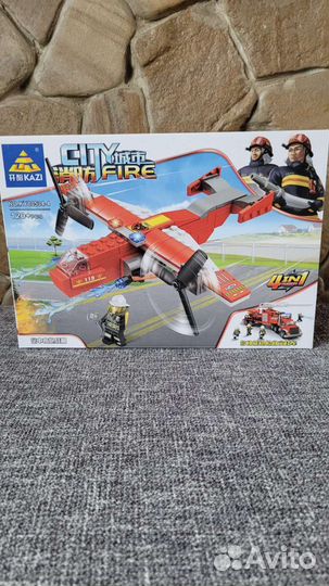 Конструктор City Пожарная техника 4 в 1