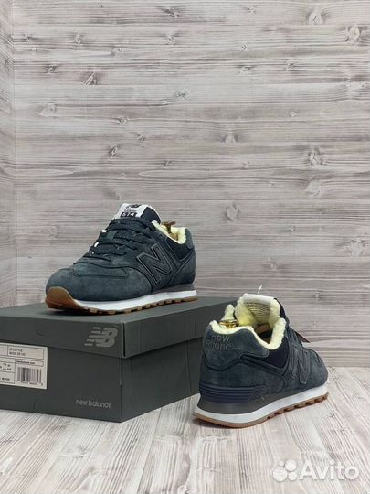 Зимние мужские кроссовки New balance 574 (41-46)