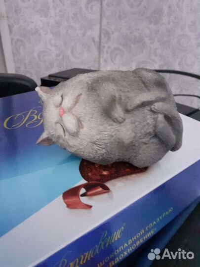 Фигурки котика и овечки