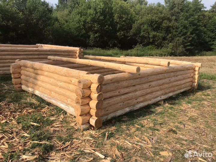 Сруб бани, дома