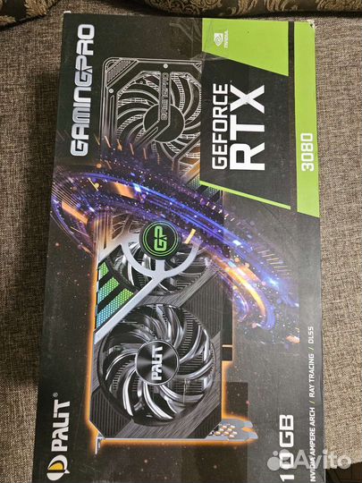 Видеокарта Palit GeForce RTX 3080 GamingPro (LHR)