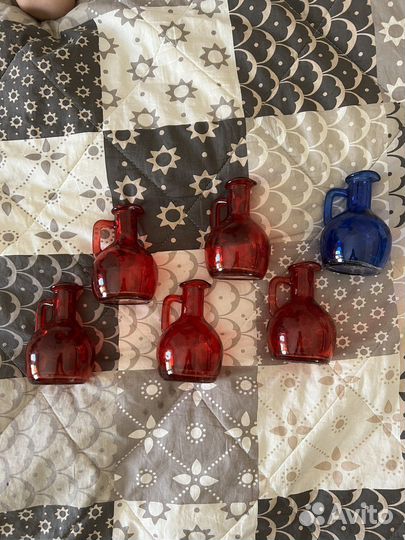 Кувшин цветное стекло ваза графин