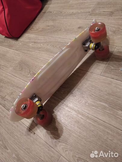 Скейтборд детский для девочки с чехлом