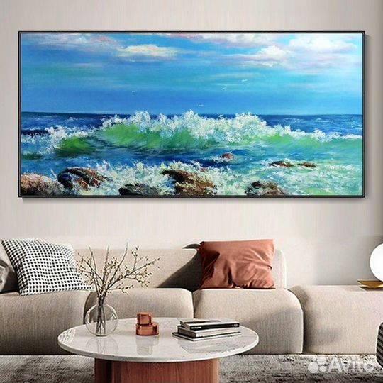 Картина маслом морской пейзаж