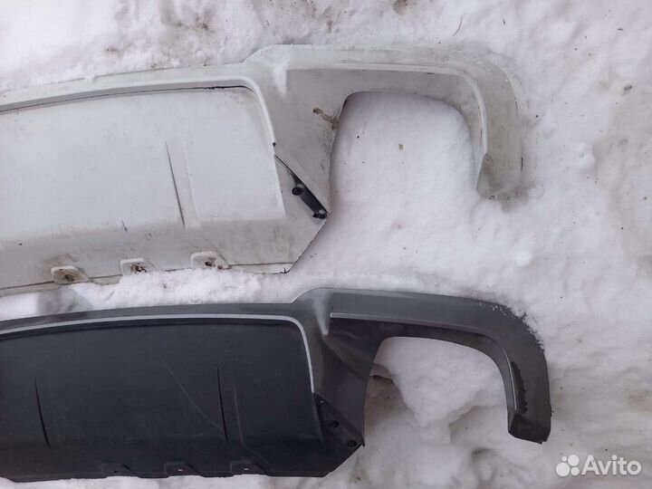 M5 диффузор Bmw5 F10 под раздвоенный глушитель