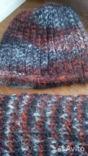 Шапочка женская с шарфом