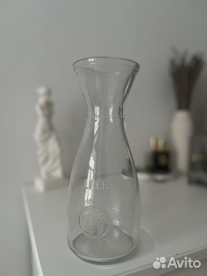 Ваза стеклянная, чайник, посуда