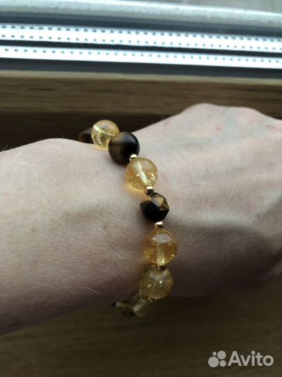 Браслет из цитрина
