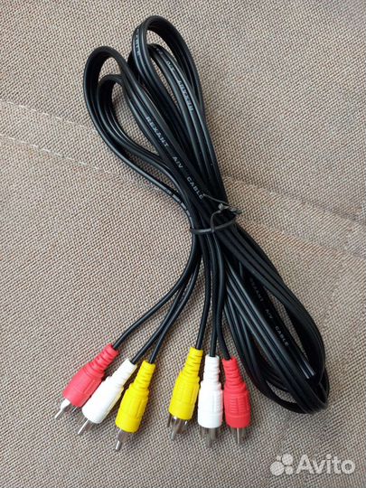 AV Кабель 3RCA - 3RCA (тюльпан)