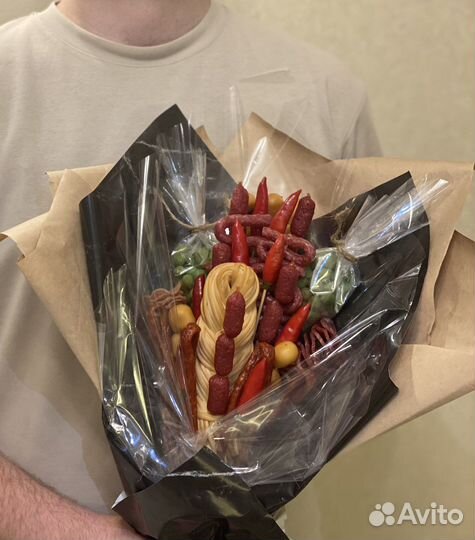 Мужской букет съедобный