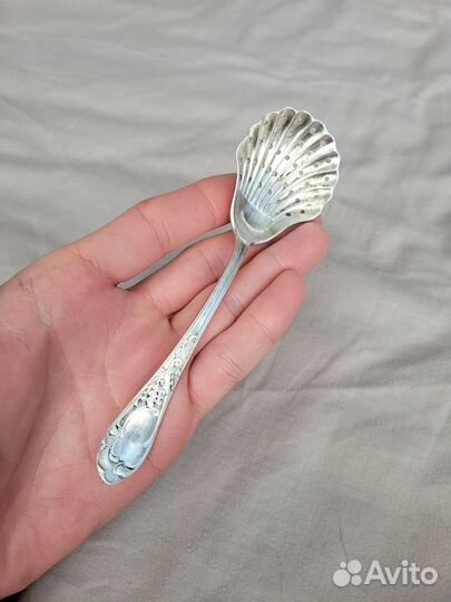 Ложка ракушка мельхиор СССР