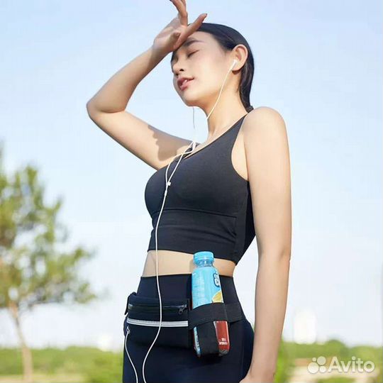 Сумка поясная для бега со светоотражающей полосой