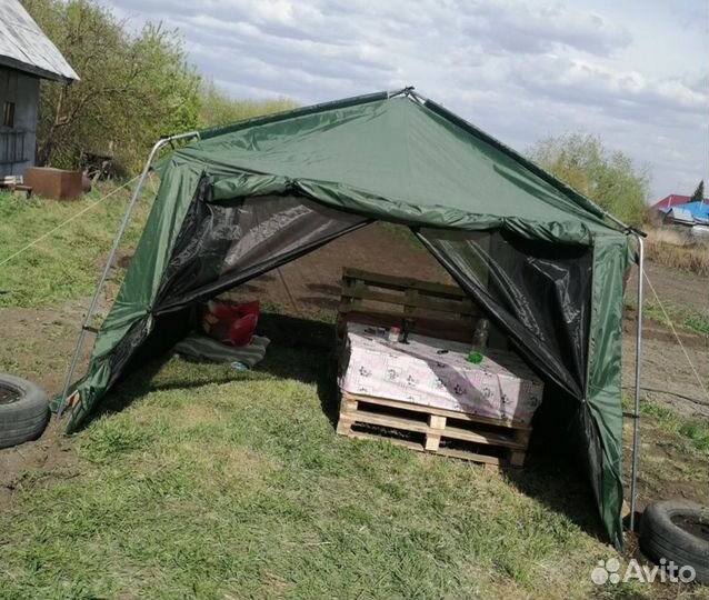 Шатер с навесом каркас усиленный