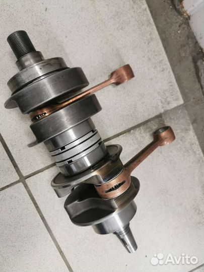 Коленвал +10мм rickter yamaha sj x-metal 100