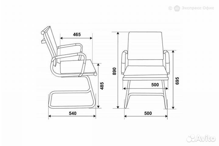 Конференц-кресло Бюрократ CH-993-Low-V/grey