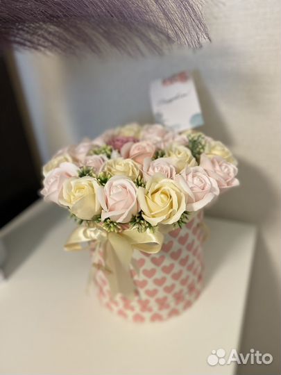 Букет из мыльных роз