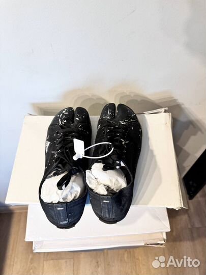 Кеды Maison Margiela Tabi Black Logo Оригинал